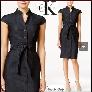 Tight Denim Plain Medium Puff Sleeves Party Dress